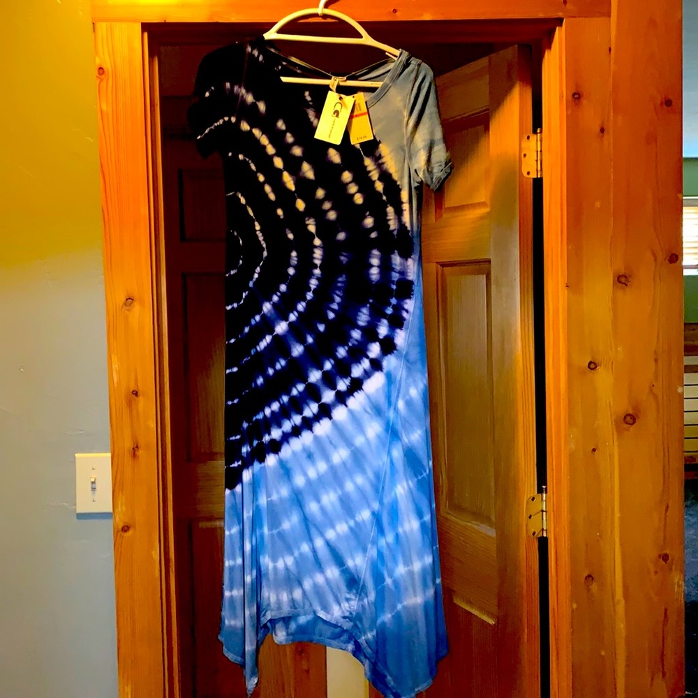 Blues tie-dye dress.  Never worn.  NWT.